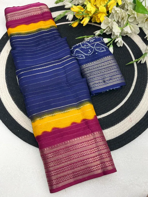 Navy_Blue_Color_Premium_Dola_Silk_Two-Tone_Zari_Designer_Saree_(Product_Code:-90008)