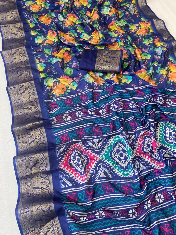 Navy_blue_Color_Premium_Dola_Floral_Print_Designer_Saree_(Product_Colod_:-_90023)