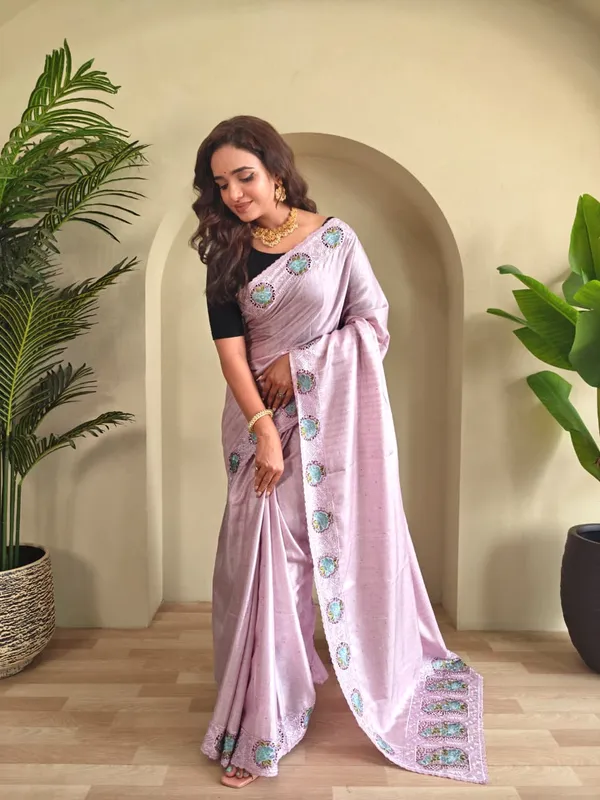 Pink_Color_Soft_Tussar_Silk_Embroidered_Cutwork_Designer_Saree_(Product_Code_:-_110014_)