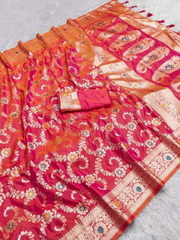 Rad_Color_Soft_Premium_Banarasi_Silk_Meenakari_Weaving_Saree_(Product_Code:-30016)