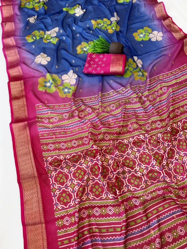 Royal_Blue_Color_Premium_Soft_Crepe_Floral_Print_Designer_Saree_(Product_Code:-70013)