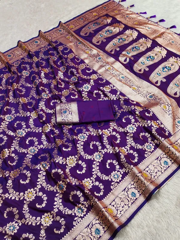 Royal_Purple_Color_Soft_Premium_Banarasi_Silk_Meenakari_Weaving_Saree_(Product_Code:-30012)