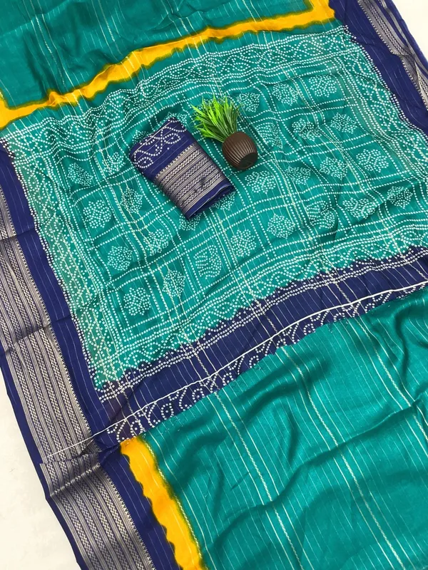 Teal_green_Color_Premium_Dola_Silk_Two-Tone_Zari_Designer_Saree_(Product_Code:-90007)