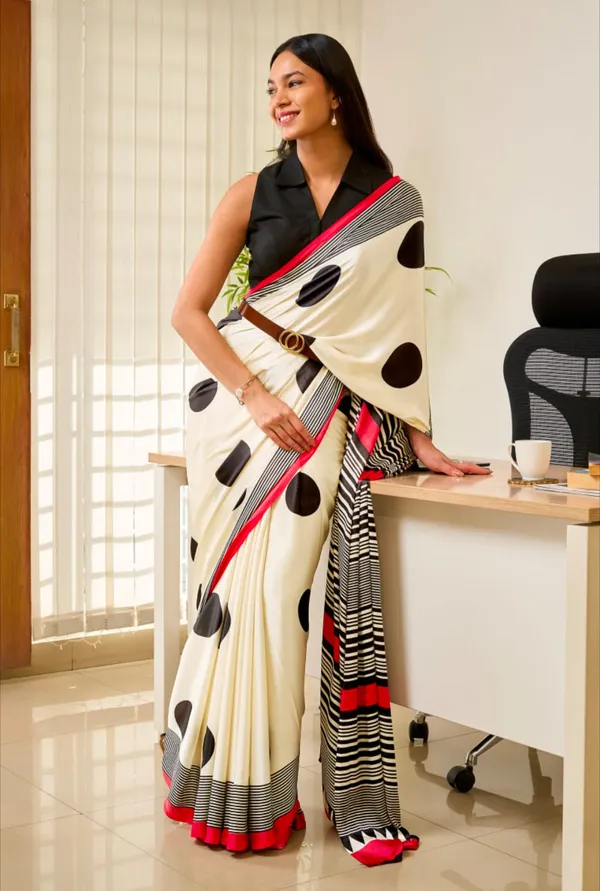 W/B_Color_Model_Silk_Digital_Print_Designer_Saree_(Product_Code:-70018)