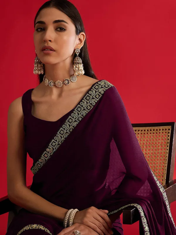 Wine_Color_Heavy_Rangoli_Silk_Embroidery_Sequence_Designer_Saree_(Product_Code:-140007)
