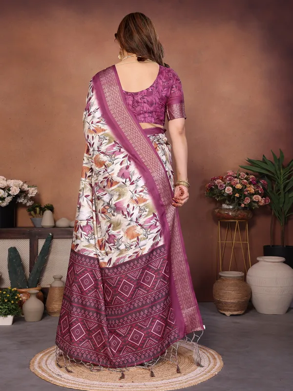 Wine_Color_Heavy_Rich_Cotton_Silk_Digital_Print_Designer_Saree_(Product_Code:-80007)