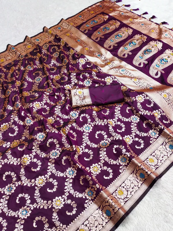 Wine_Color_Soft_Premium_Banarasi_Silk_Meenakari_Weaving_Saree_(Product_Code:-30009)