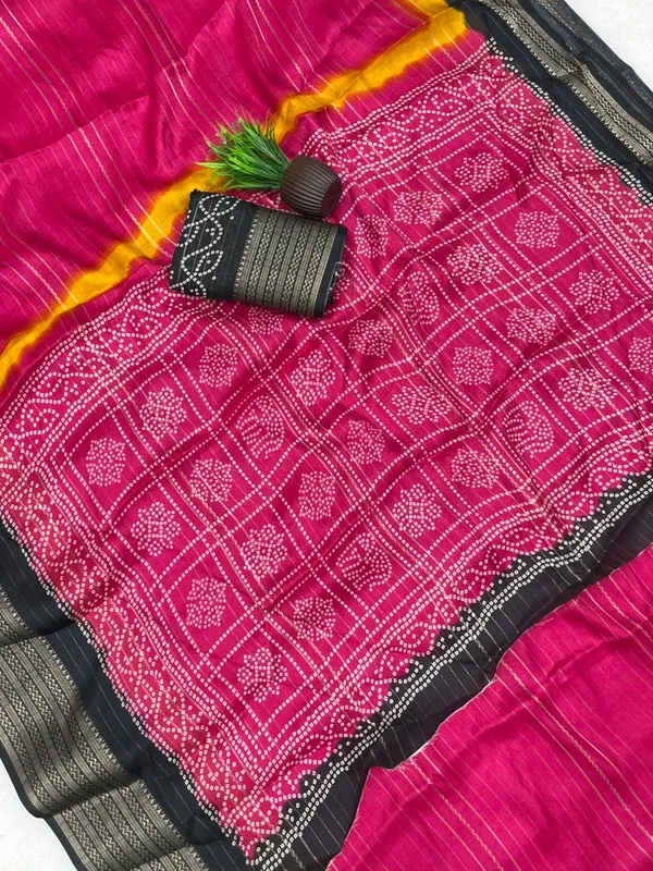 Rani_Pink_Color_Premium_Dola_Silk_Two-Tone_Zari_Designer_Saree_(Product_Code:-90009)