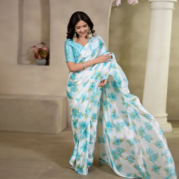 Blue_Premium_Linen_Cotton_Saree_For_Women