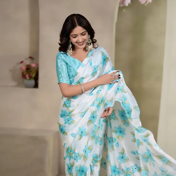 Blue_Premium_Linen_Cotton_Saree_For_Women