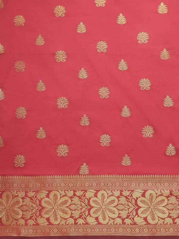 Maroon_Soft_Lichi_Silk_Saree_For_Women