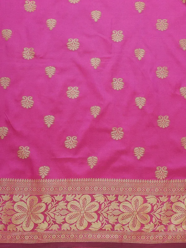 Pink_Soft_Lichi_Silk_Saree_For_Women