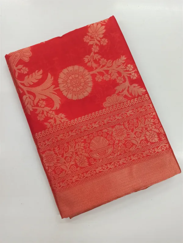 Red_Soft_Lichi_Silk_Saree_For_Women