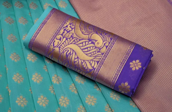Light_Blue_Soft_Lichi_Silk_Saree_For_Women