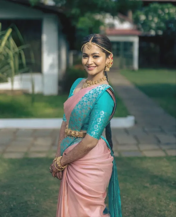 Peach_Soft_Lichi_Silk_Saree_For_Women
