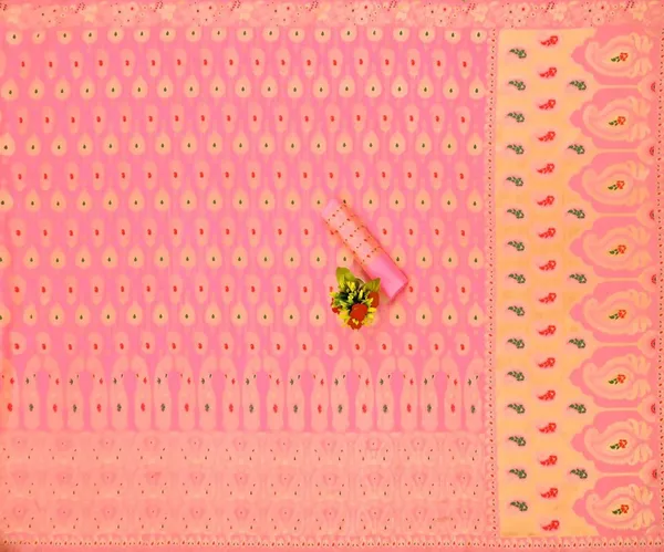 Peach_Soft_Lichi_Silk_Saree_For_Women