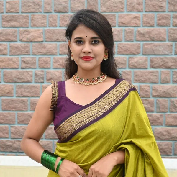 Olive_Green_Soft_Lichi_Silk_Saree_For_Women