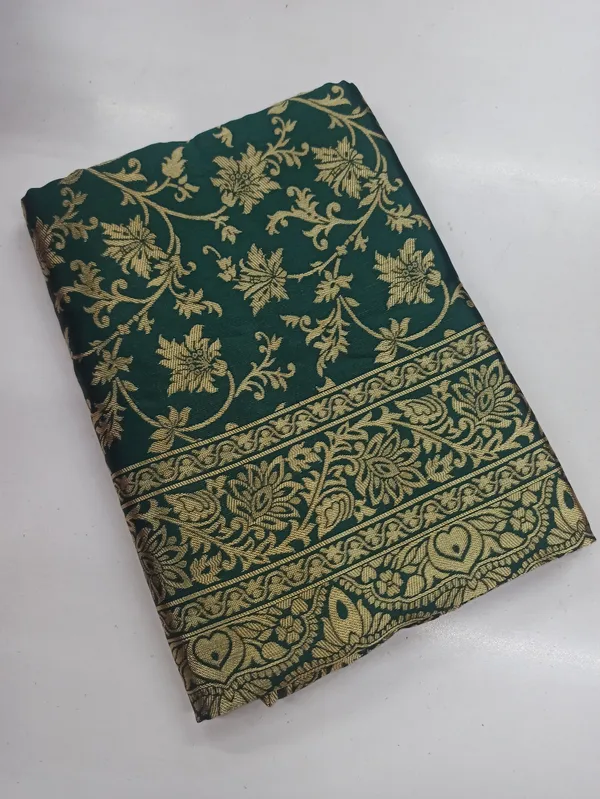 Green_Banarasi_Soft_Lichi_Silk_Saree_For_Women