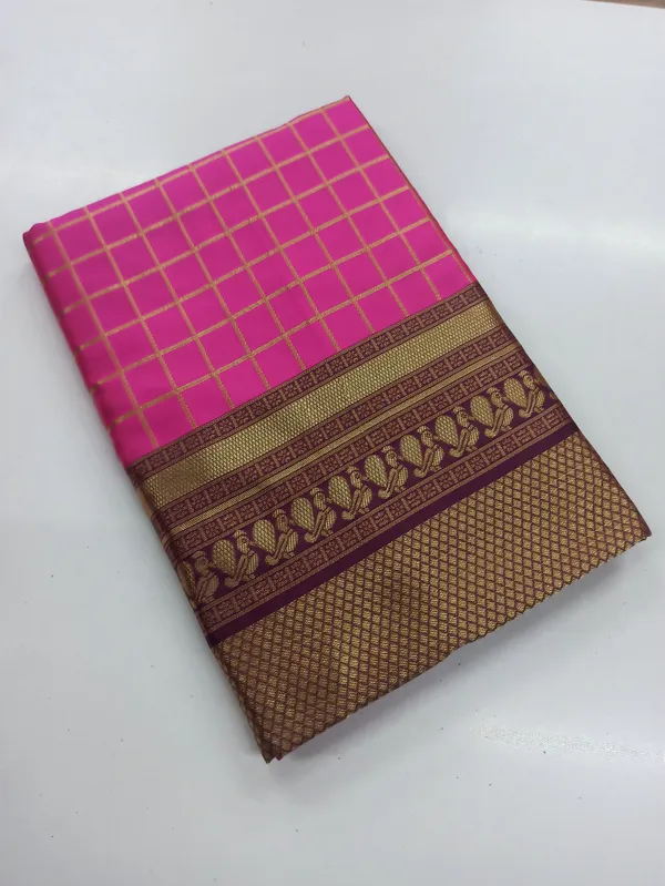 Pink_Soft_Lichi_Silk_Saree_For_Women