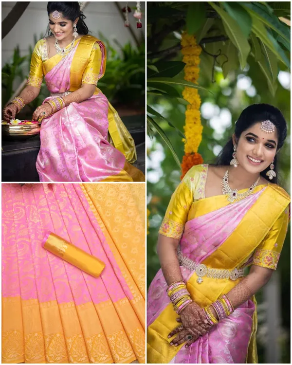 Pink-Gold_Soft_Lichi_Silk_Saree_For_Women