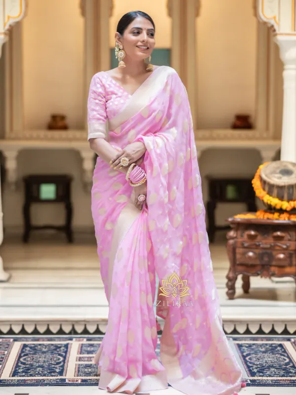 Baby_Pink_Soft_Lichi_Silk_Saree_For_Women