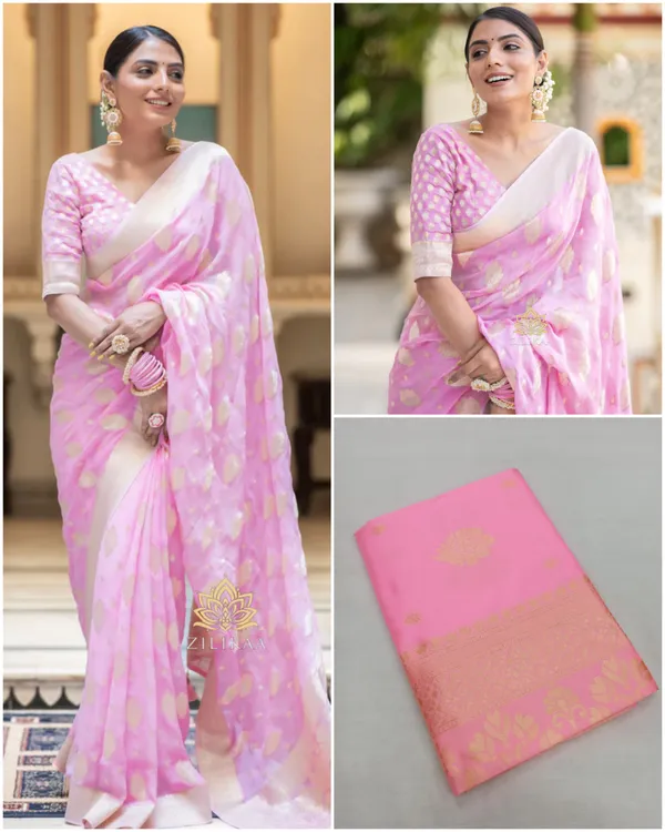 Baby_Pink_Soft_Lichi_Silk_Saree_For_Women