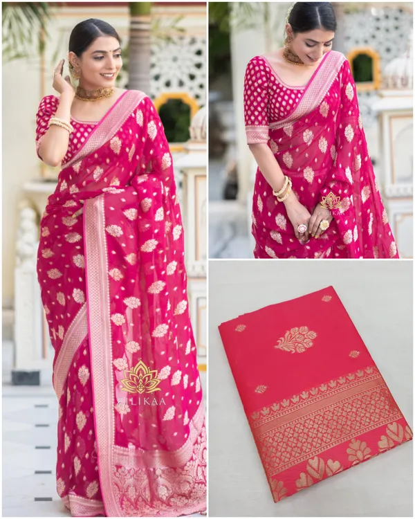 Pink_Soft_Lichi_Silk_Saree_For_Women