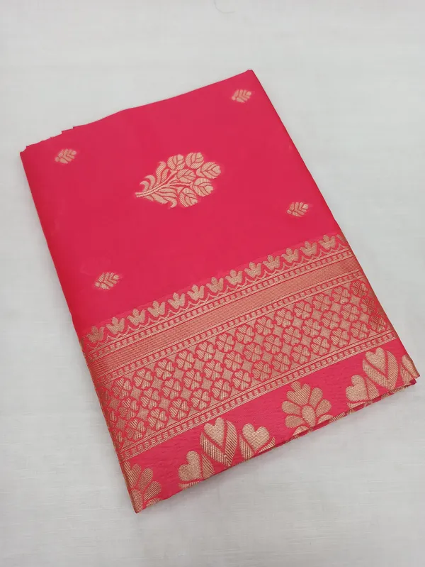 Pink_Soft_Lichi_Silk_Saree_For_Women