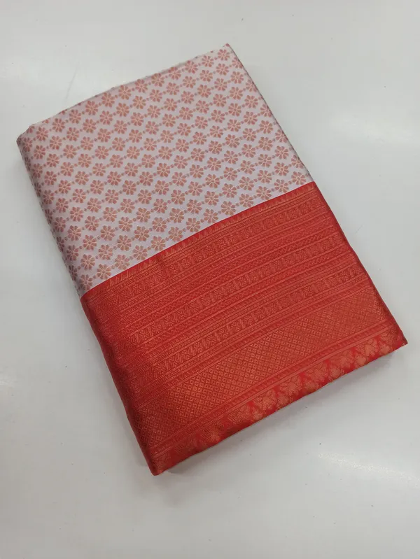 Cream_Soft_Lichi_Silk_Saree_For_Women