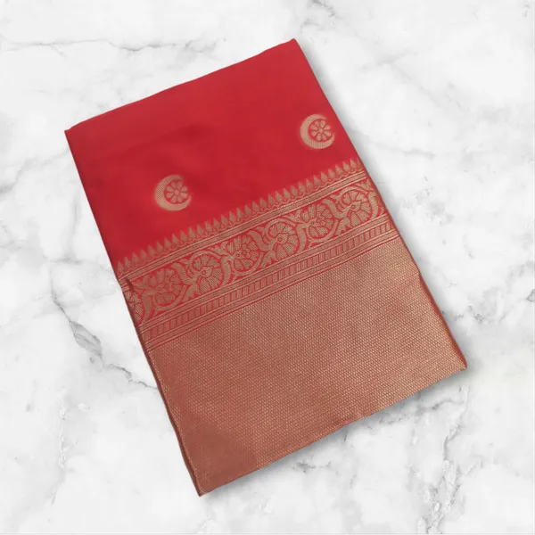Red_Soft_Lichi_Silk_Saree_For_Women