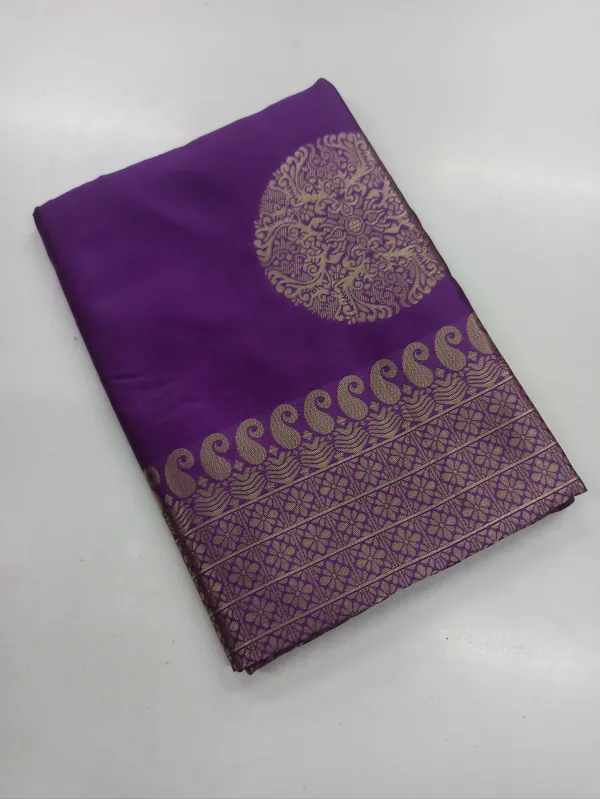 Purple_Soft_Lichi_Silk_Saree_For_Women