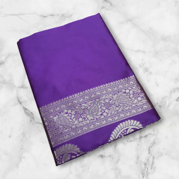 Purple_Banarasi_Soft_Lichi_Silk_Saree_For_Women
