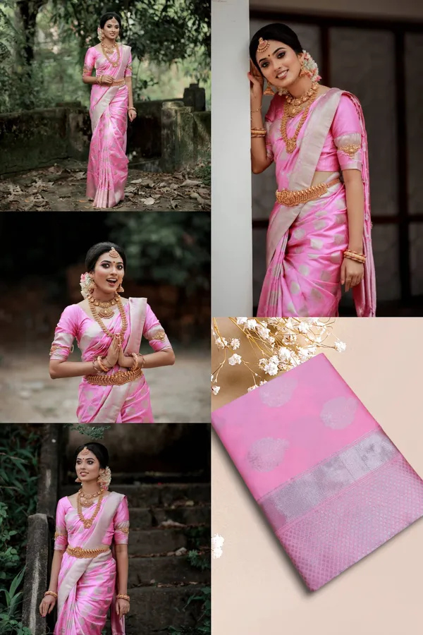 Light_Pink_Soft_Lichi_Silk_Saree_For_Women