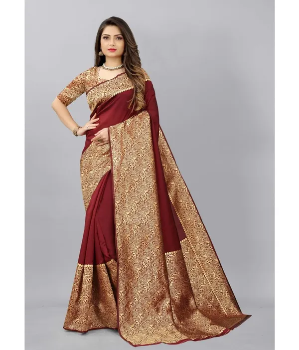 Gazari_Soft_Lichi_Silk_Saree_For_Women