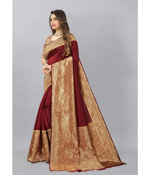 Gazari_Soft_Lichi_Silk_Saree_For_Women