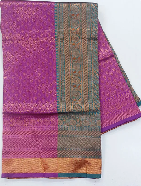 Purple_Soft_Lichi_Silk_Saree_For_Women