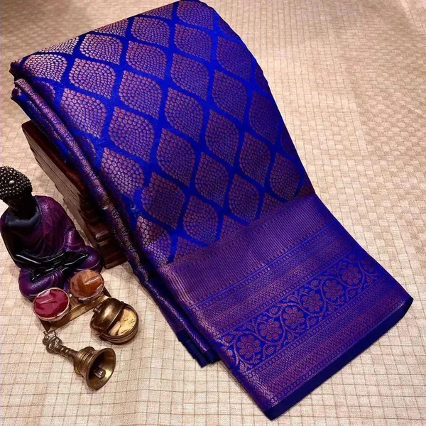 Royal_Blue_Soft_Lichi_Silk_Saree_with_Rich_Pallu_and_Jacquard_Work_for_Women