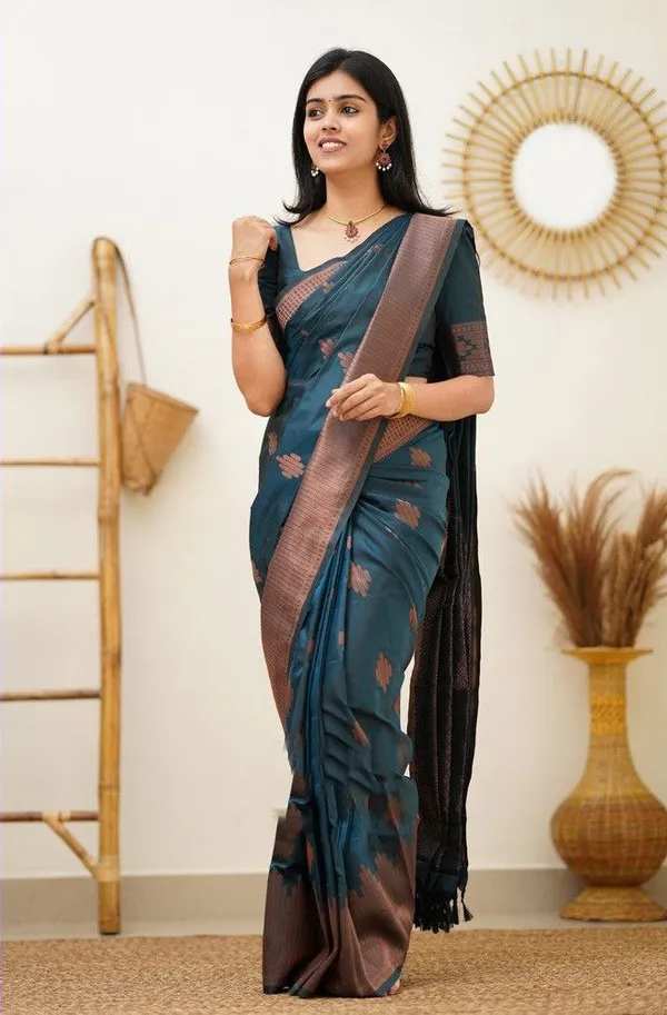 Rama_Soft_Lichi_Silk_Saree_For_Women