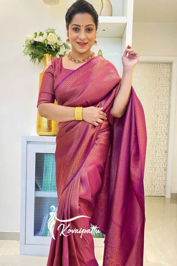 Pink_Soft_Lichi_Silk_Saree_For_Women