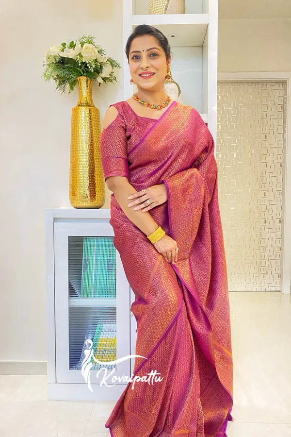 Pink_Soft_Lichi_Silk_Saree_For_Women