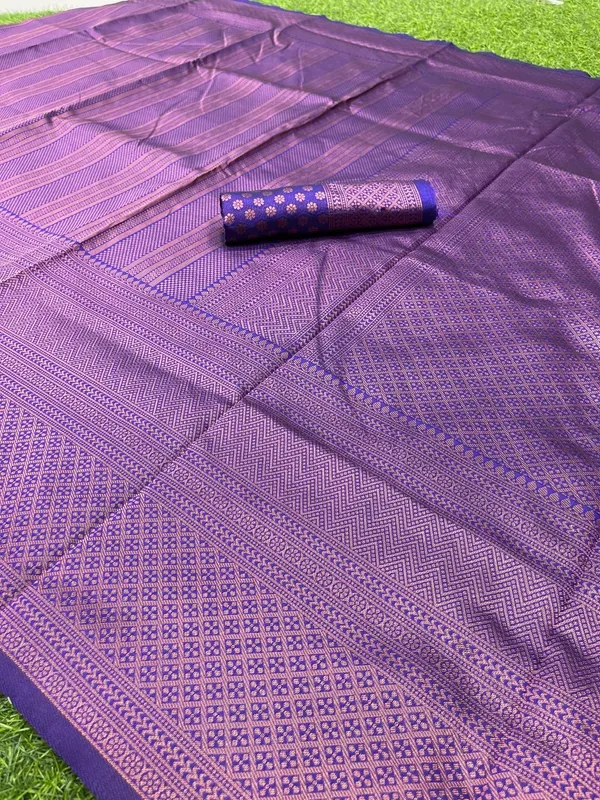 Purple_Soft_Lichi_Silk_Saree_For_Women