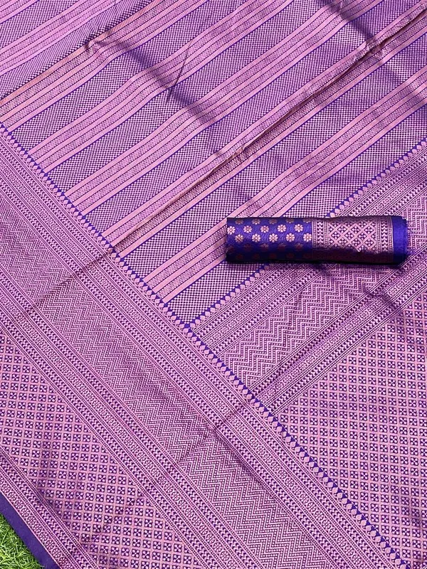 Purple_Soft_Lichi_Silk_Saree_For_Women