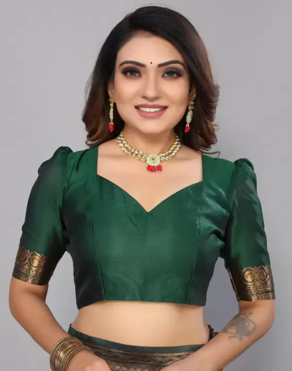 Green_Soft_Lichi_Silk_Saree_For_Women