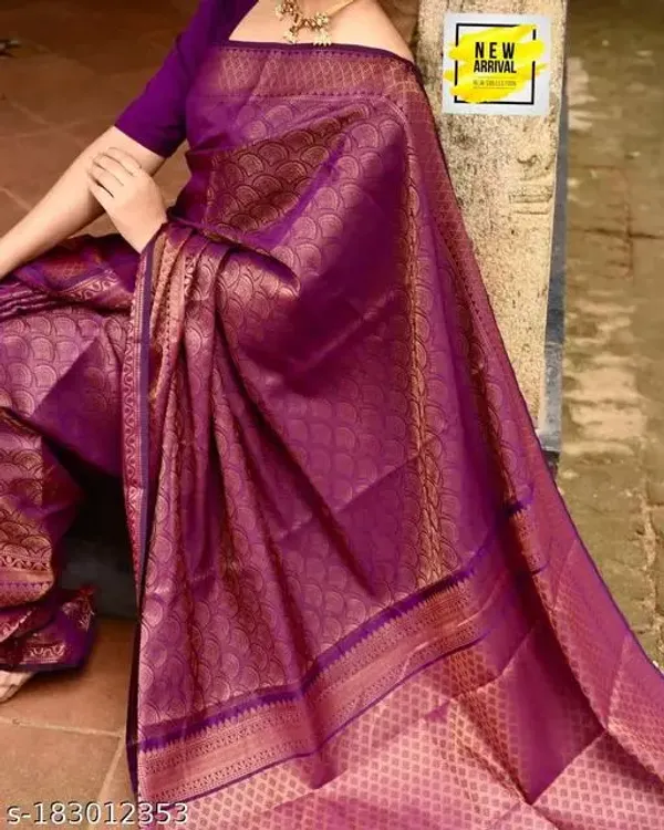 Purple_Soft_Lichi_Silk_Saree_For_Women
