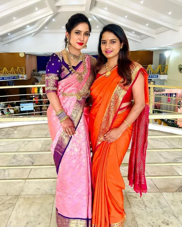 Peach_Soft_Lichi_Silk_Saree_For_Women