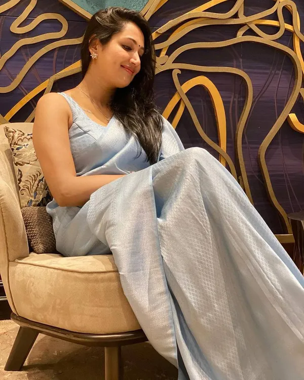 Sky_Blue_Soft_Lichi_Silk_Saree_For_Women