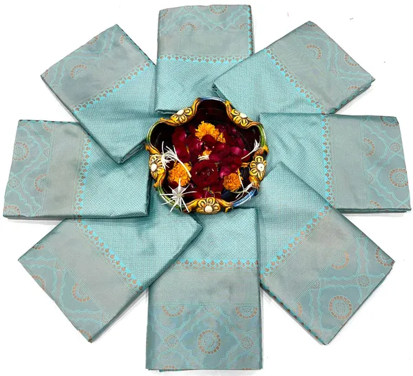 Sky_Blue_Saree_For_Women