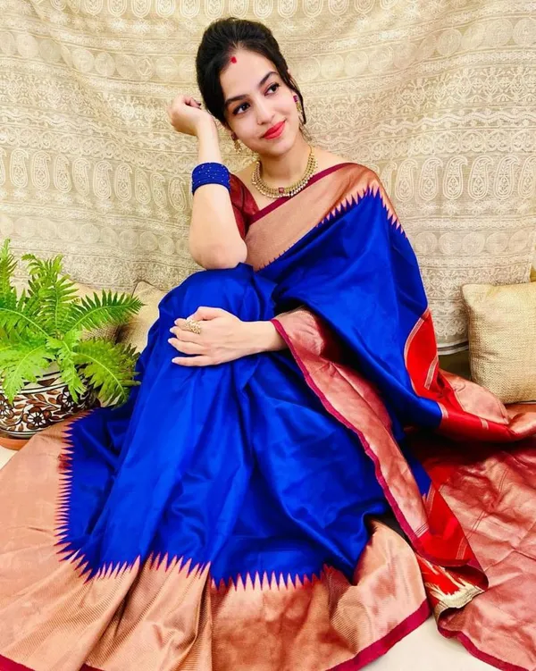 Royal_Blue_Saree_For_Women