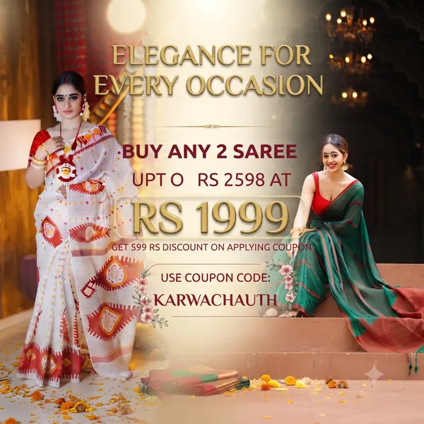 Turquoise_Blue_Linen_Cotton_Saree_For_Women