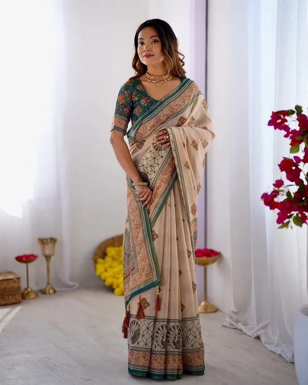 Off_White_Linen_Cotton_Saree_For_Women